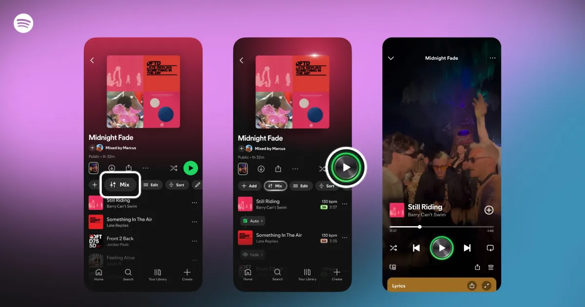 Cosmico - Spotify’s new Mix tool brings DJ-style transitions to playlists